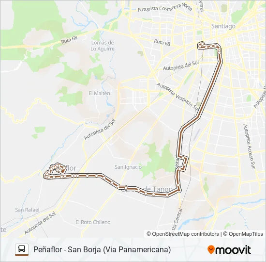 BUSES PEÑAFLOR Micro Line Map