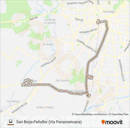 BUSES PEÑAFLOR Micro Line Map