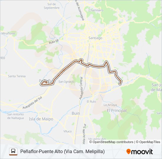 Mapa de BUSES PEÑAFLOR de Micro