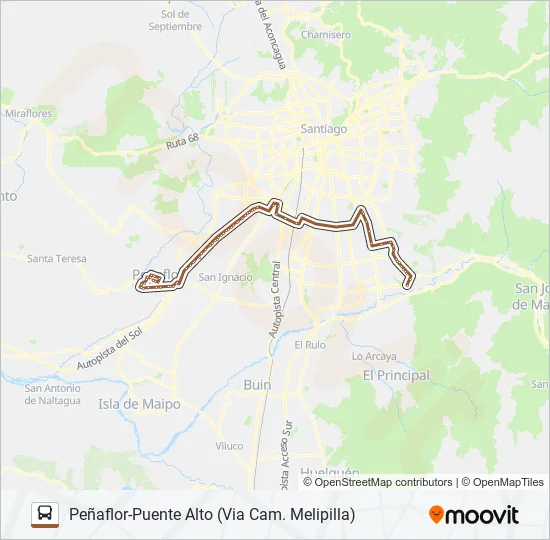 BUSES PEÑAFLOR Micro Line Map