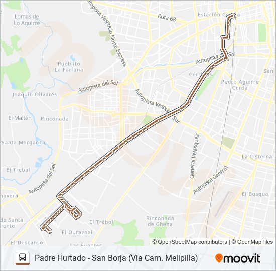 BUSES PEÑAFLOR Micro Line Map