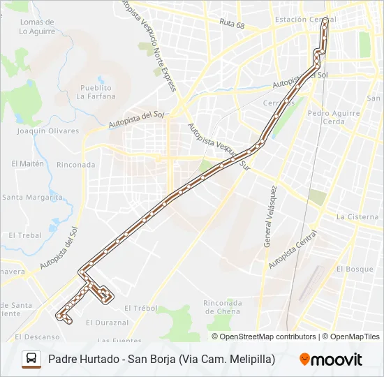 BUSES PEÑAFLOR Micro Line Map