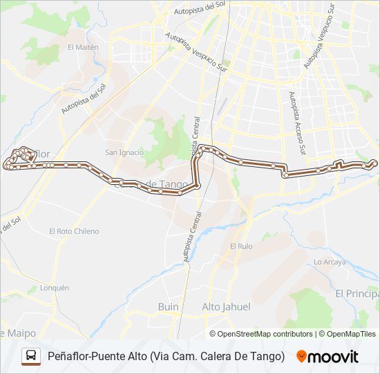 Mapa de BUSES PEÑAFLOR de Micro