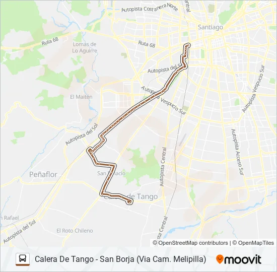BUSES PEÑAFLOR Micro Line Map