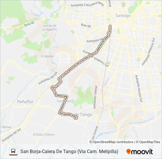 BUSES PEÑAFLOR Micro Line Map