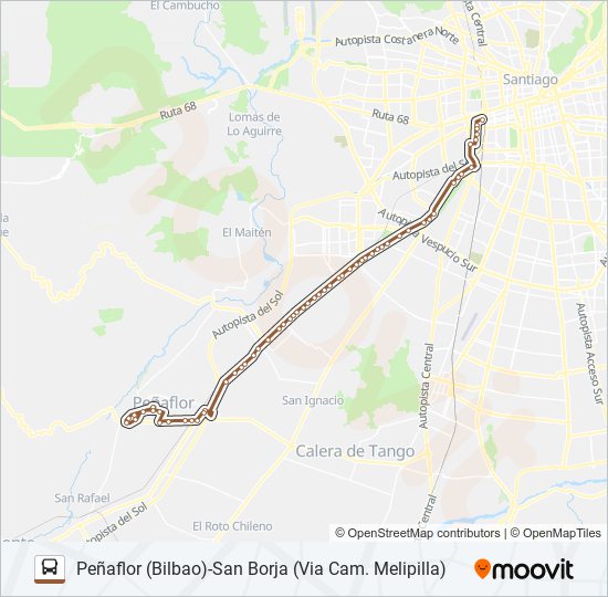 Mapa de BUSES PEÑAFLOR de Micro