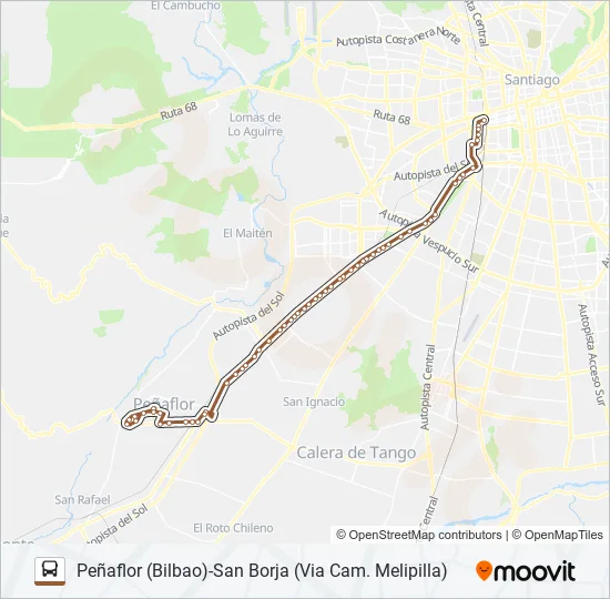BUSES PEÑAFLOR Micro Line Map
