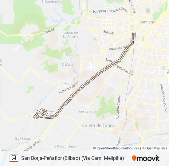 BUSES PEÑAFLOR Micro Line Map