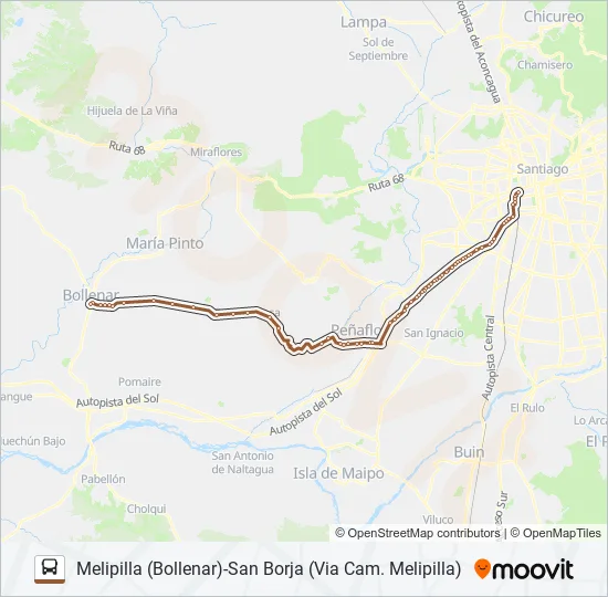 BUSES PEÑAFLOR Micro Line Map