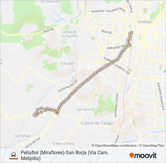 Mapa de BUSES PEÑAFLOR de Micro