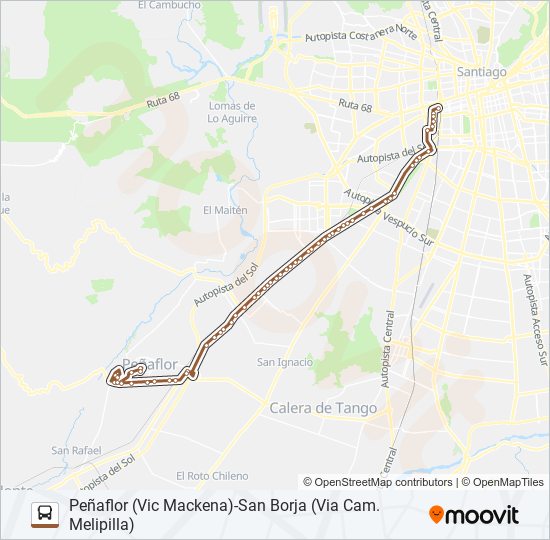 Mapa de BUSES PEÑAFLOR de Micro