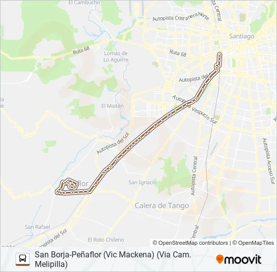 BUSES PEÑAFLOR Micro Line Map
