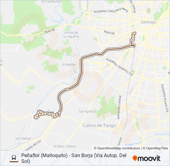 Mapa de BUSES PEÑAFLOR de Micro
