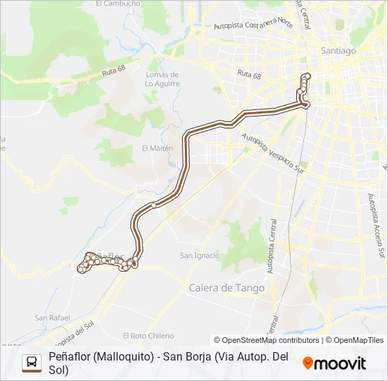 BUSES PEÑAFLOR Micro Line Map