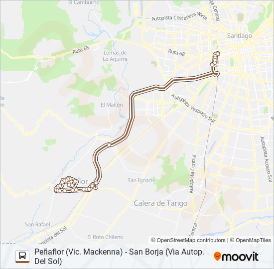 Mapa de BUSES PEÑAFLOR de Micro