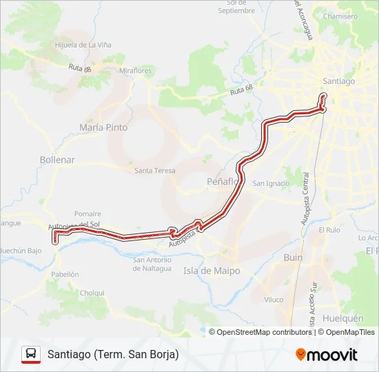 RUTA BUS 78 EXPRESS Micro Line Map