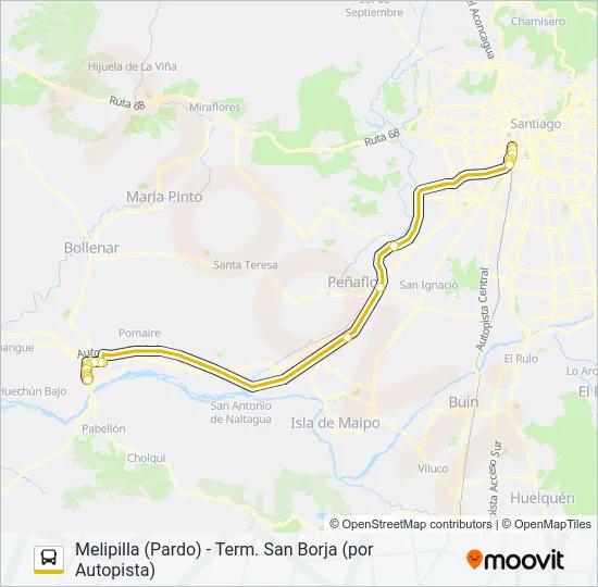 RUTA BUS 78 Micro Line Map