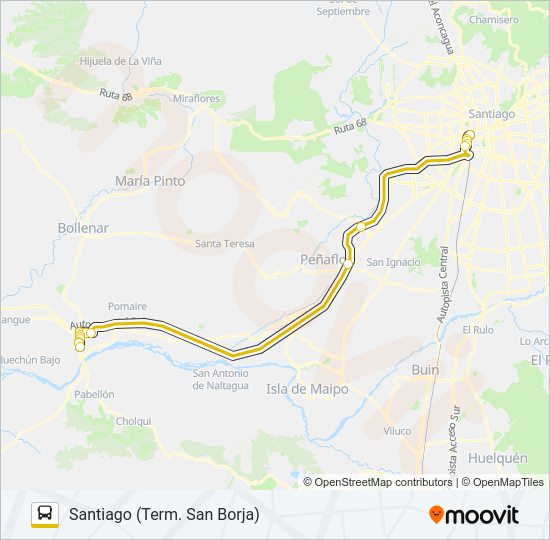 Mapa de RUTA BUS 78 de Micro