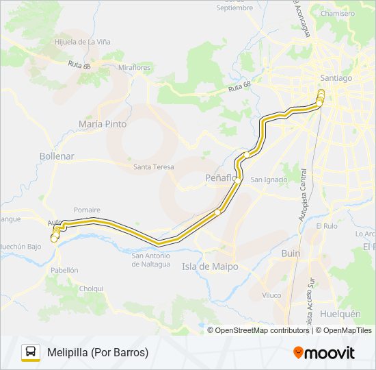 Mapa de RUTA BUS 78 de Micro