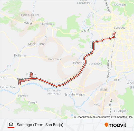 Mapa de RUTA BUS 78 EXPRESS de Micro