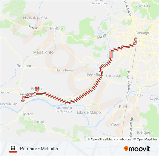 RUTA BUS 78 EXPRESS Micro Line Map