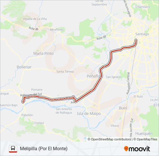 RUTA BUS 78 EXPRESS Micro Line Map