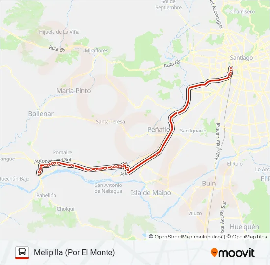 RUTA BUS 78 EXPRESS Micro Line Map