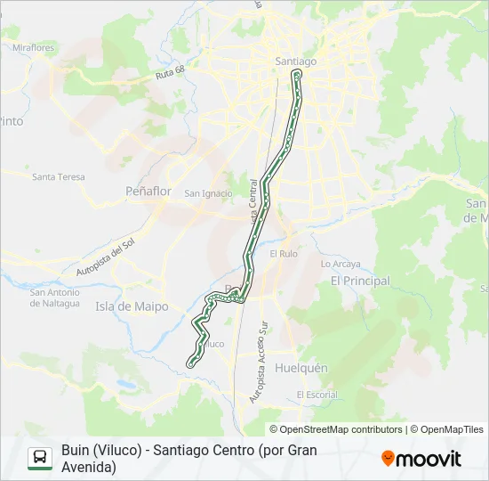 BUIN MAIPO Micro Line Map