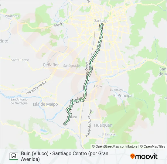 BUIN MAIPO Micro Line Map