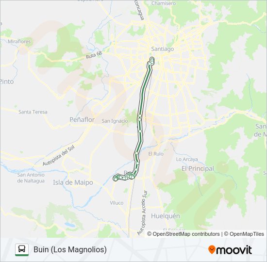 Mapa de BUIN MAIPO de Micro