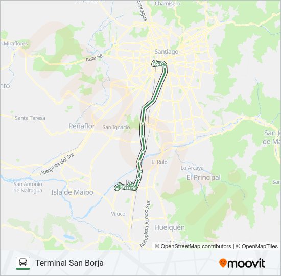 Mapa de BUIN MAIPO de Micro