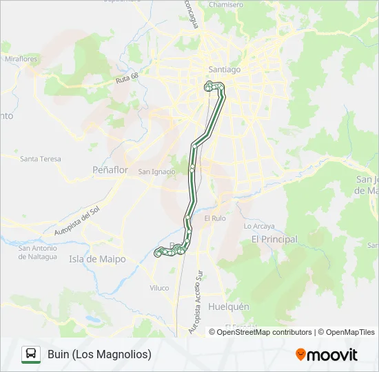 BUIN MAIPO Micro Line Map