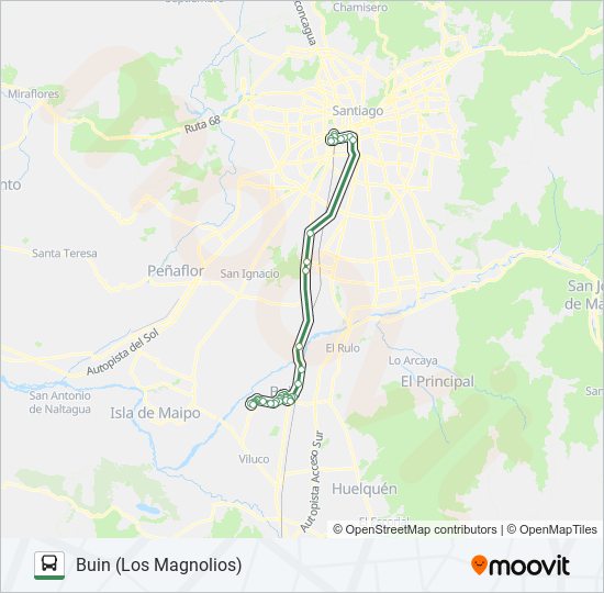 BUIN MAIPO micro Line Map