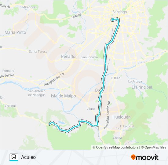 Mapa de BUSES PAINE de Micro