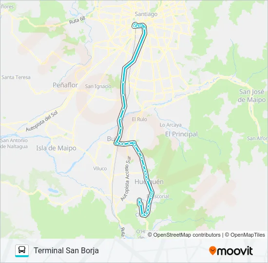 BUSES PAINE Micro Line Map