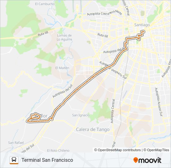 Mapa de TRANSCENTRO de Micro