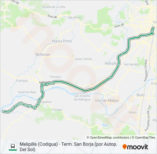 BUSES CODIGUA Micro Line Map