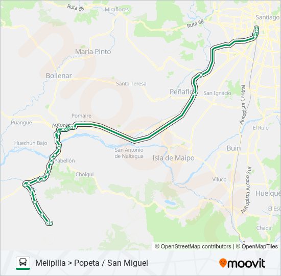BUSES CODIGUA micro Line Map