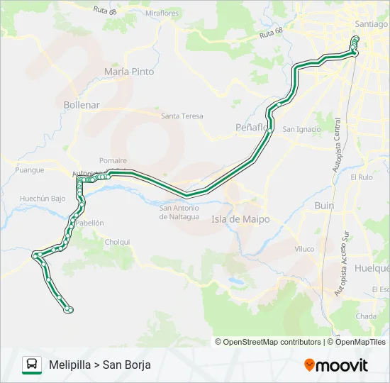 BUSES CODIGUA Micro Line Map