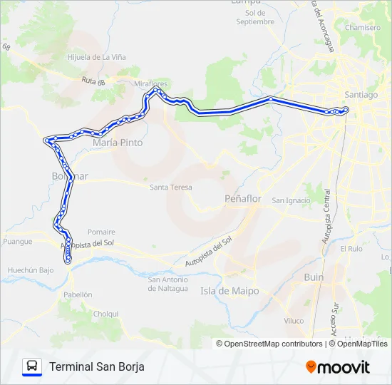 BUSES ORELLANA Micro Line Map