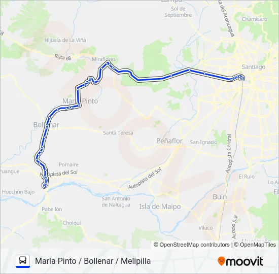 BUSES ORELLANA Micro Line Map