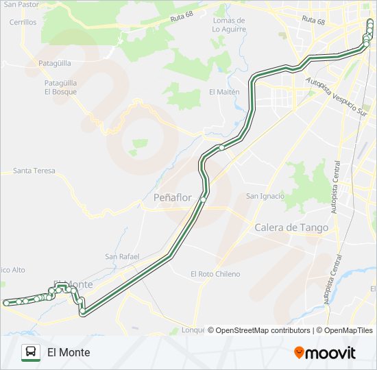 Mapa de FLOTA TALAGANTE de Micro