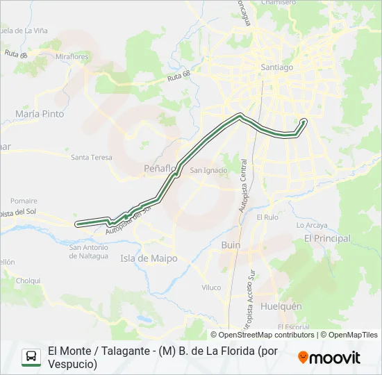 FLOTA TALAGANTE Micro Line Map