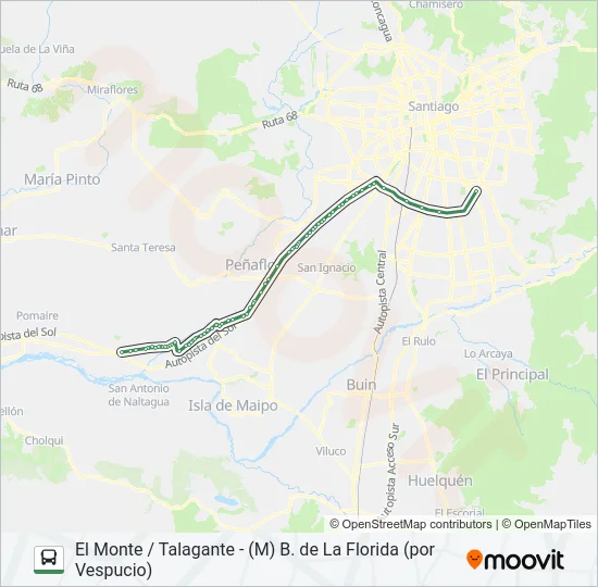 FLOTA TALAGANTE Micro Line Map