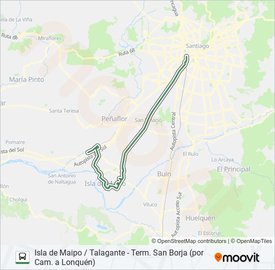 Mapa de FLOTA TALAGANTE de Micro