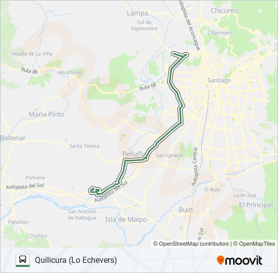 Mapa de FLOTA TALAGANTE de Micro