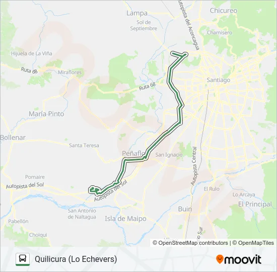 FLOTA TALAGANTE Micro Line Map