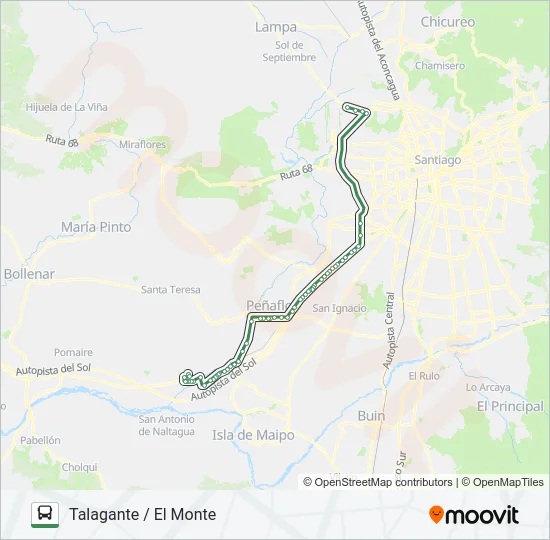 FLOTA TALAGANTE Micro Line Map