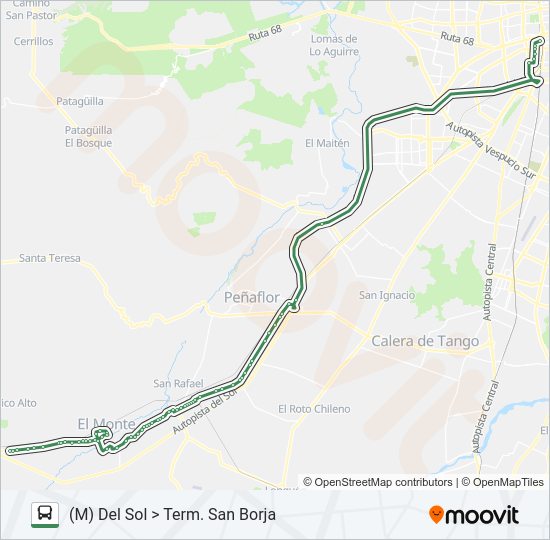 Mapa de FLOTA TALAGANTE de Micro
