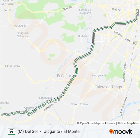 FLOTA TALAGANTE Micro Line Map